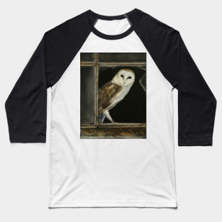 Barn Owl Baseball T-Shirt